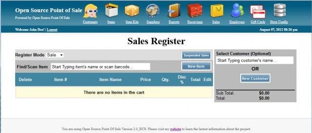Open Source Point Of Sale