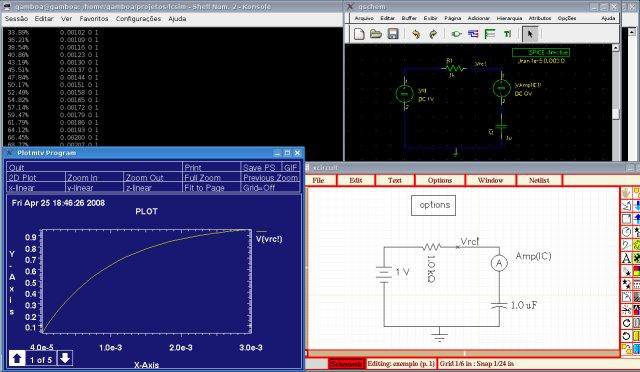 LCSIM - Laboratory Circuit Simulator to run in Linux online