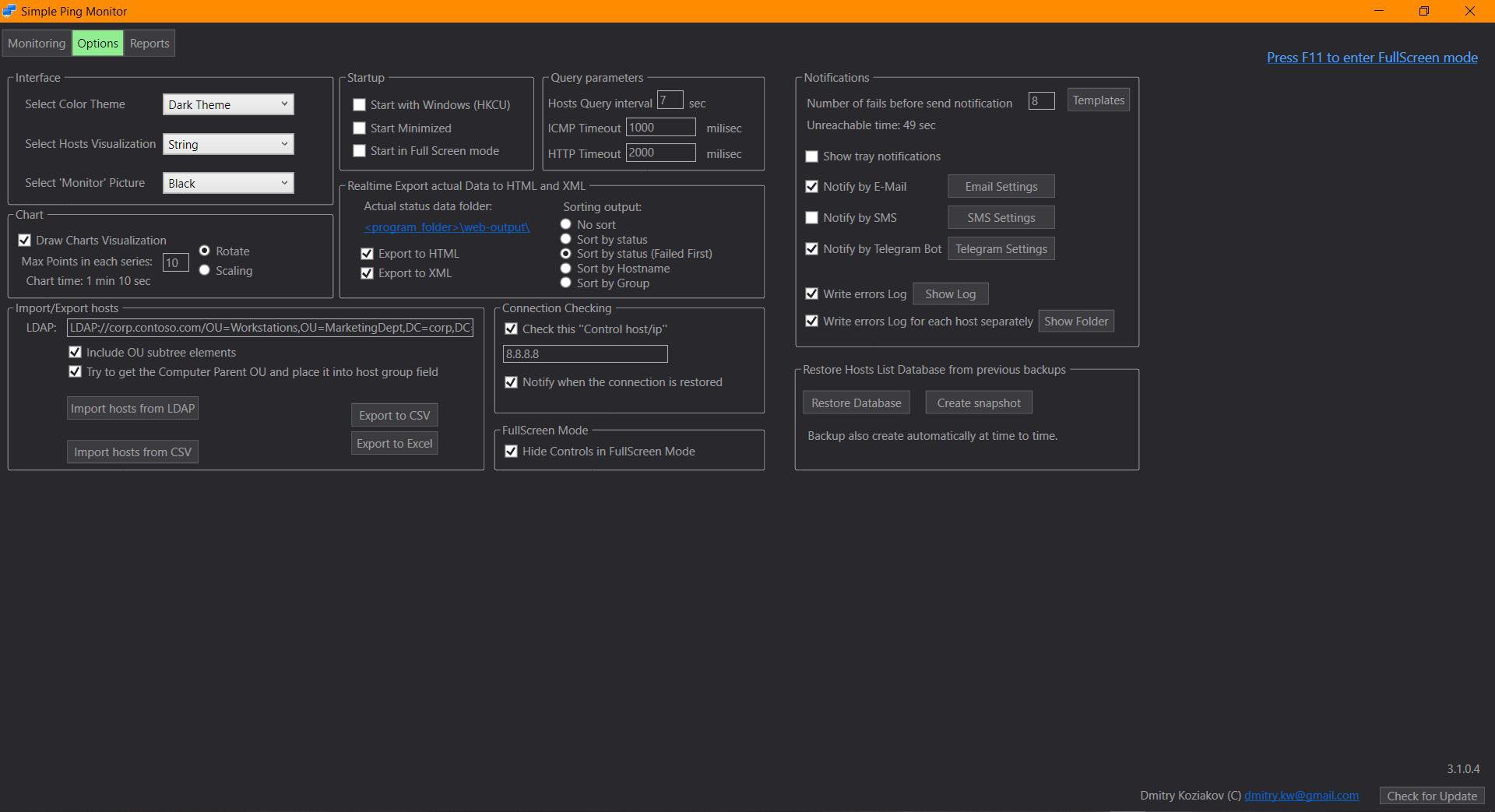 simple ping tool