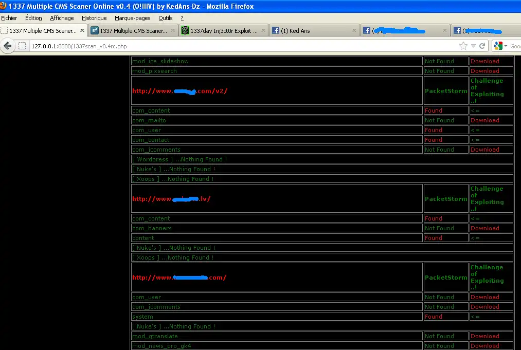 Download web tool or web app 1337 Multiple CMS Scaner Online