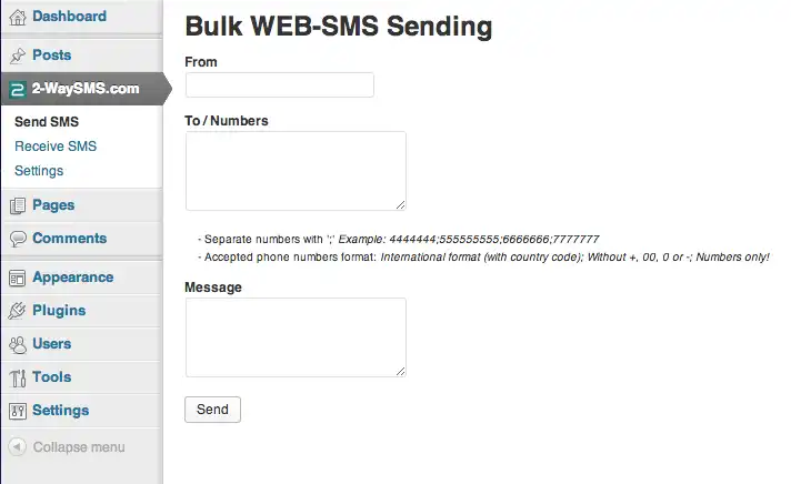 Download web tool or web app 2-WaySMS Messenger for Wordpress