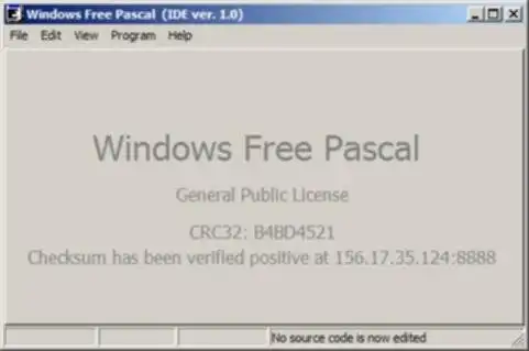 Download web tool or web app "Windows Free Pascal IDE" 