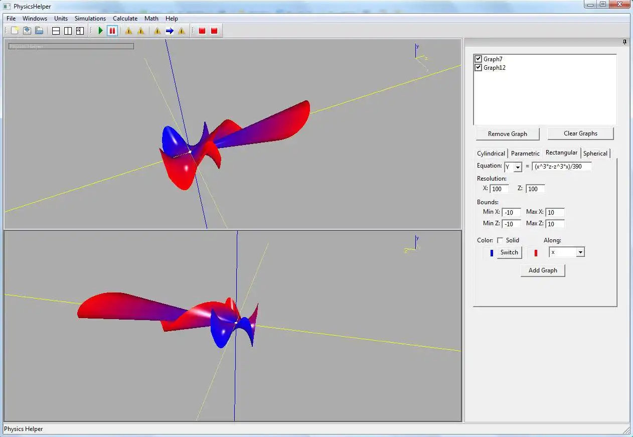 Download web tool or web app 3-DPhysicsSim to run in Windows online over Linux online