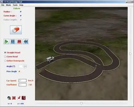 Download web tool or web app 3-D ROAD DESIGN TOOL