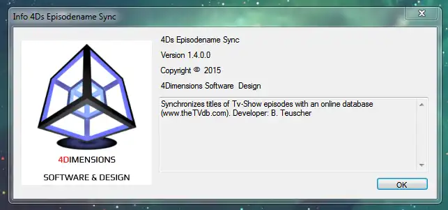 Download web tool or web app 4Ds Episodename Sync