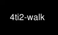 Run 4ti2-walk in OnWorks free hosting provider over Ubuntu Online, Fedora Online, Windows online emulator or MAC OS online emulator