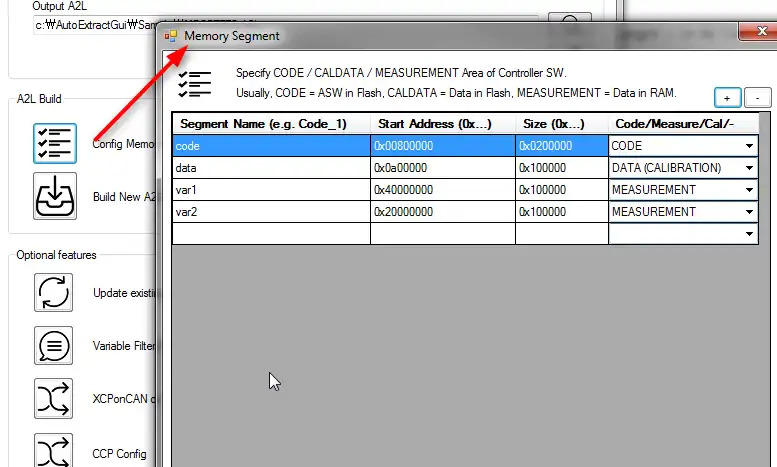 Download web tool or web app A2L Build for MCD - AutoExtractGui to run in Windows online over Linux online