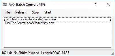 Download web tool or web app AAX Batch Convert MP3