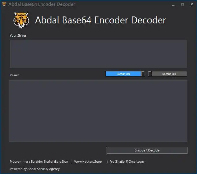 Download web tool or web app Abdal Base64 Encoder Decoder