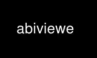 Run abiviewe in OnWorks free hosting provider over Ubuntu Online, Fedora Online, Windows online emulator or MAC OS online emulator