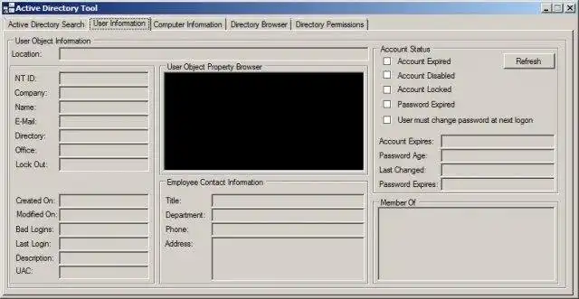 Download web tool or web app Active Directory Tool, Version 1.2