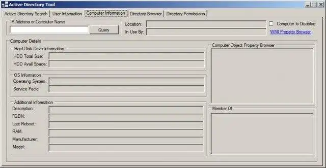 Download web tool or web app Active Directory Tool, Version 1.2