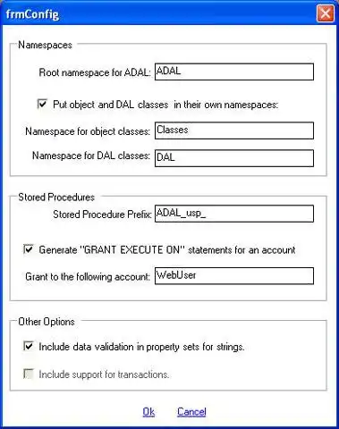 Download web tool or web app ADAL - Auto Database Access Layer