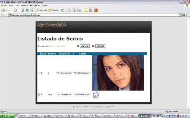 Download web tool or web app AdmiSeries2009