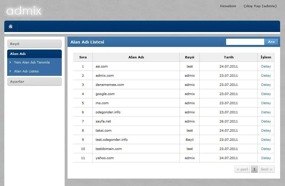 Download web tool or web app admix - windows hosting control panel