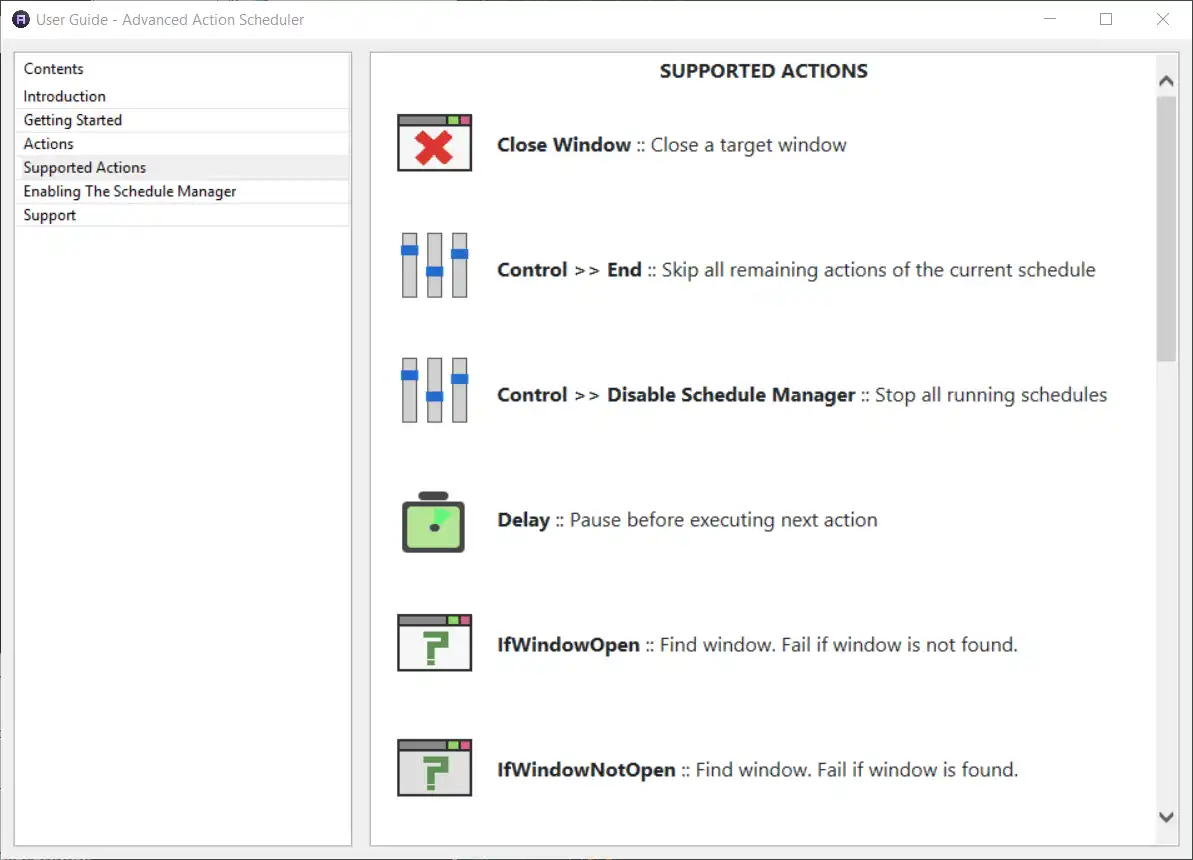 Download web tool or web app Advanced-Action-Scheduler