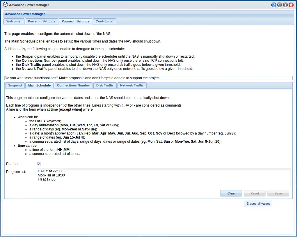 Descargue la herramienta web o la aplicación web Advanced Power Manager para Synology NAS