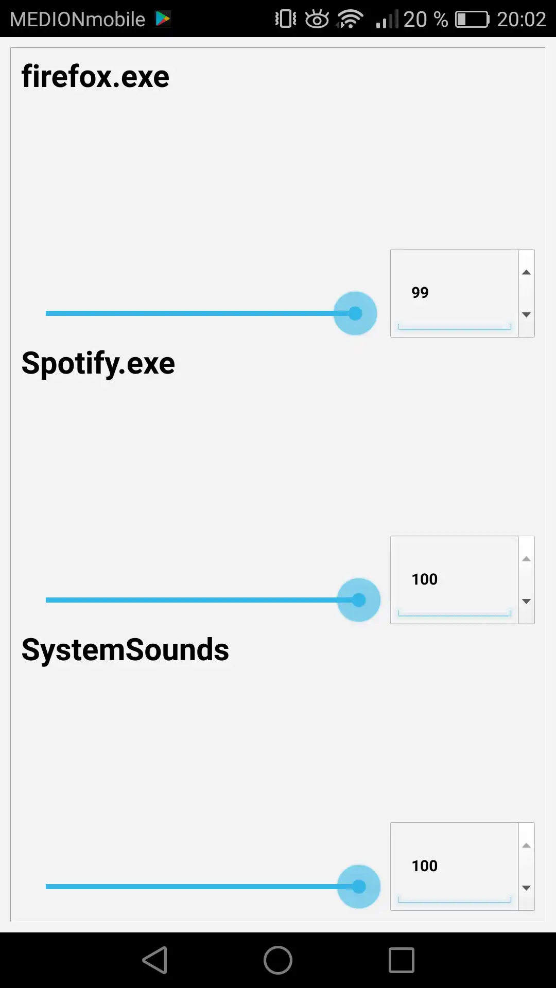 Download web tool or web app Advanced Volume Control