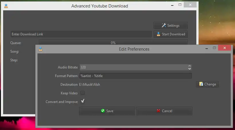 Download web tool or web app Advanced Youtube Downloader