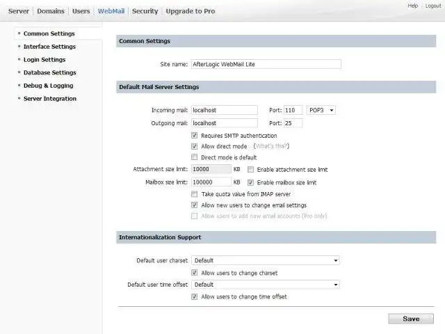 Download web tool or web app AfterLogic MailSuite Lite for Linux