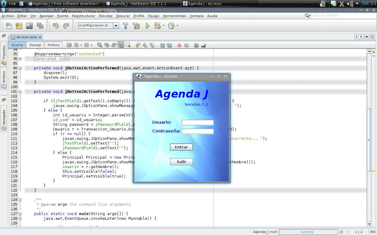 Download web tool or web app Agenda_J