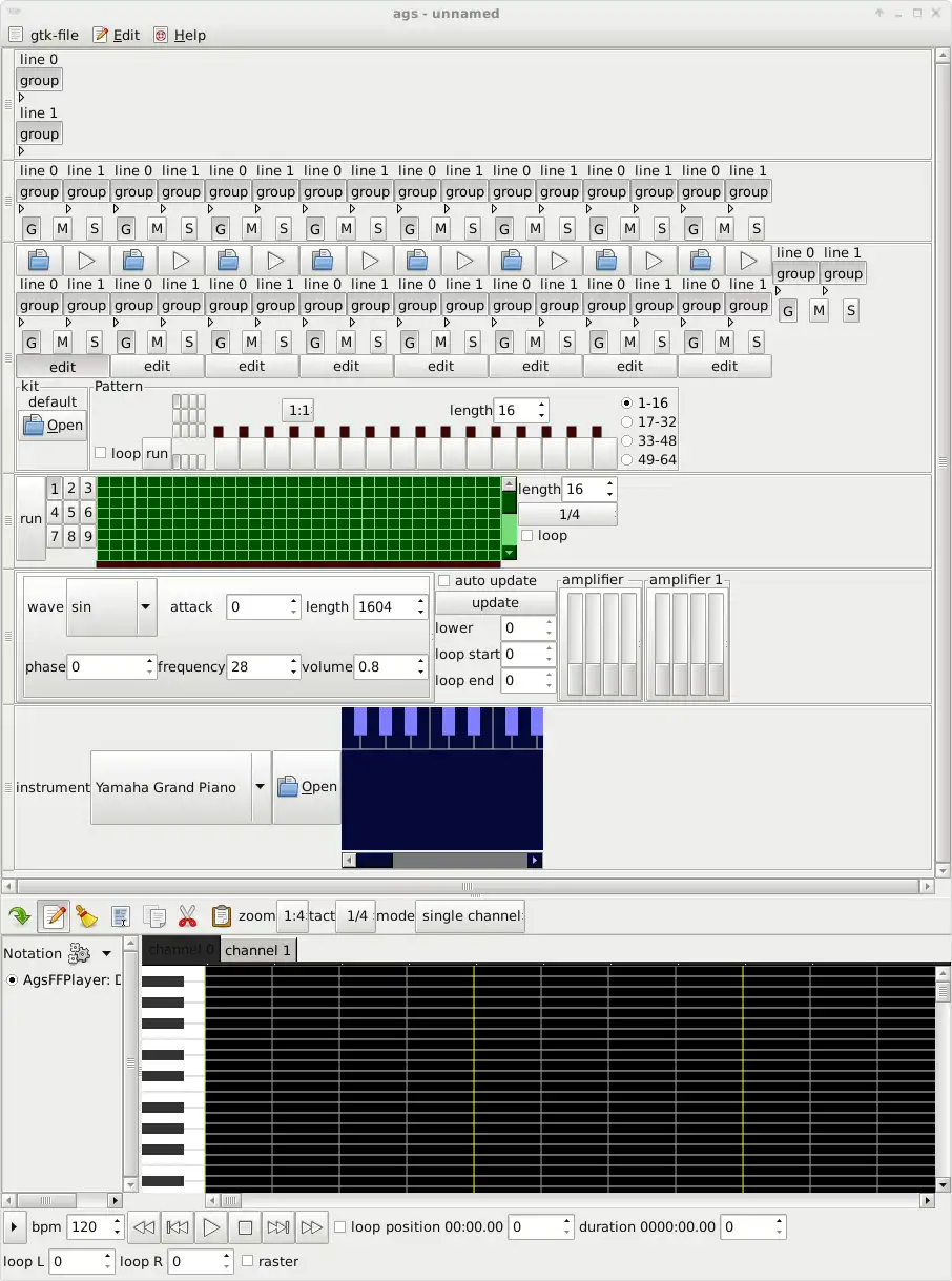 Download web tool or web app AGS - Advanced Gtk+ Sequencer