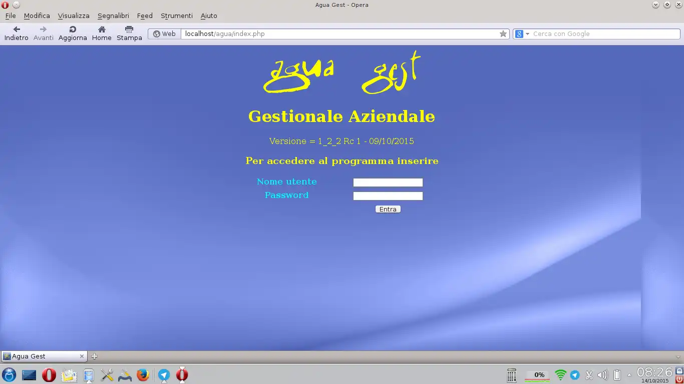 دانلود ابزار وب یا برنامه وب Agua Gest - Gestionale Aziendale php