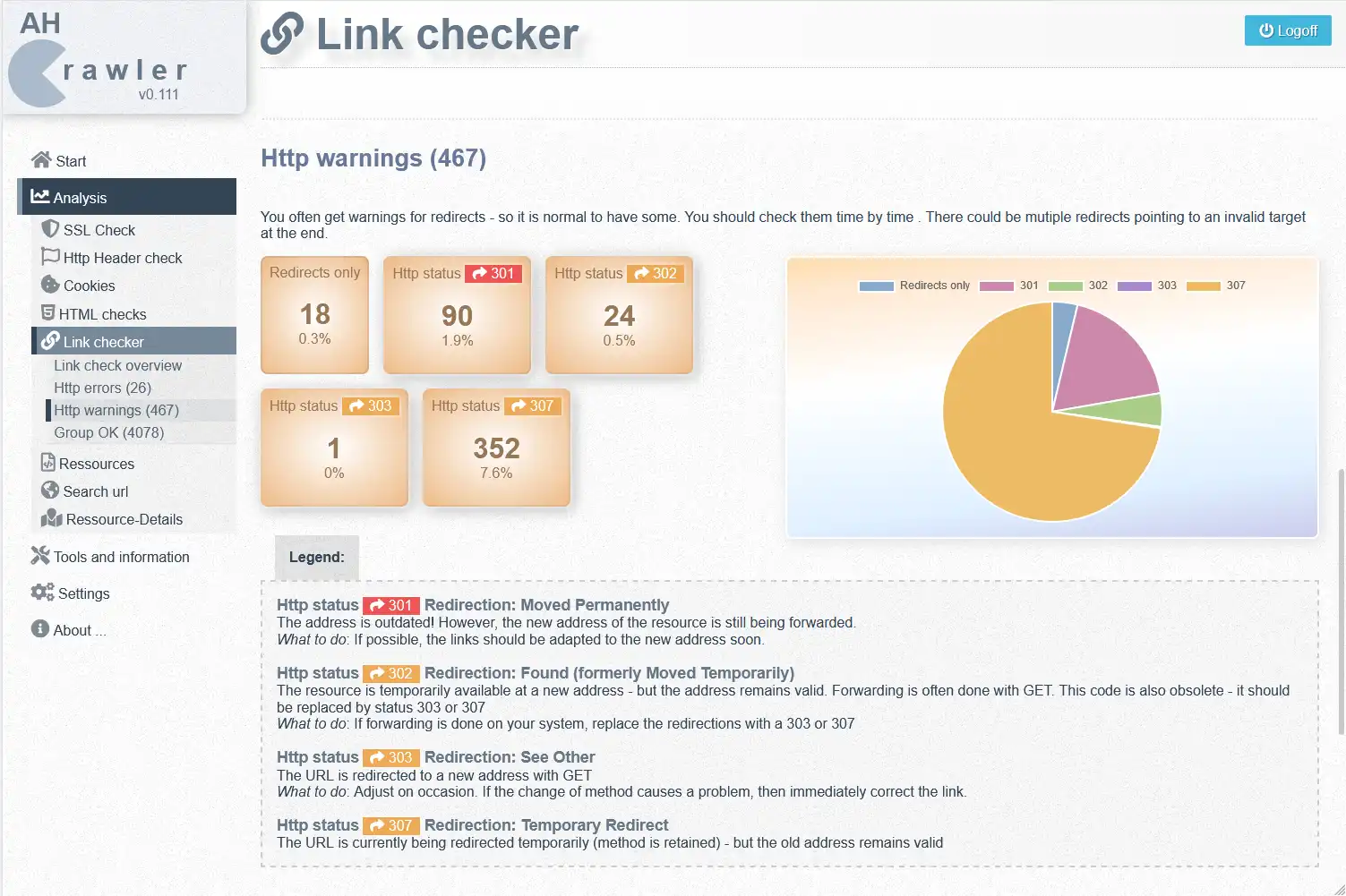 Download web tool or web app ahCrawler