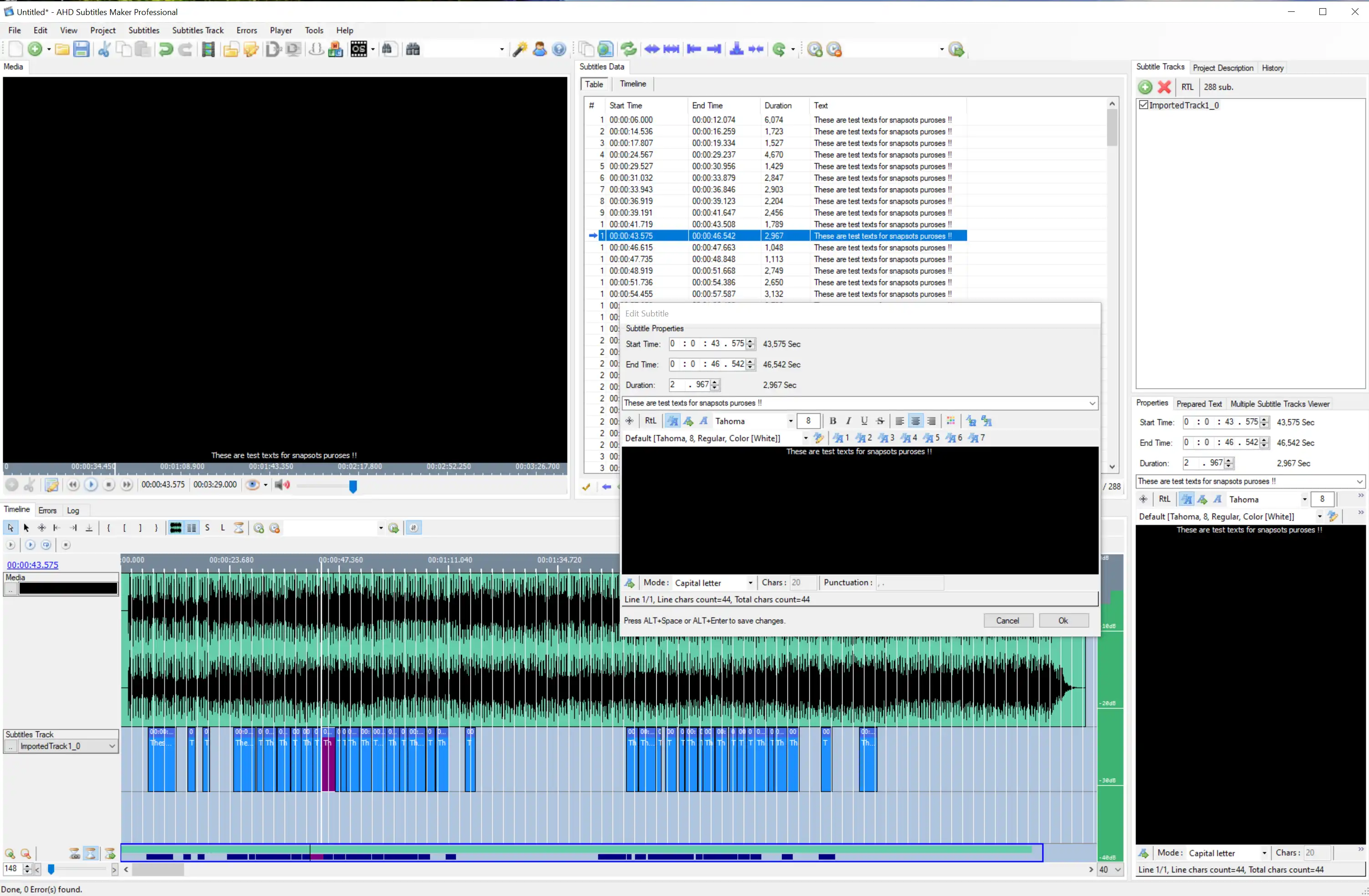 Descargue la herramienta web o la aplicación web AHD Subtitles Maker