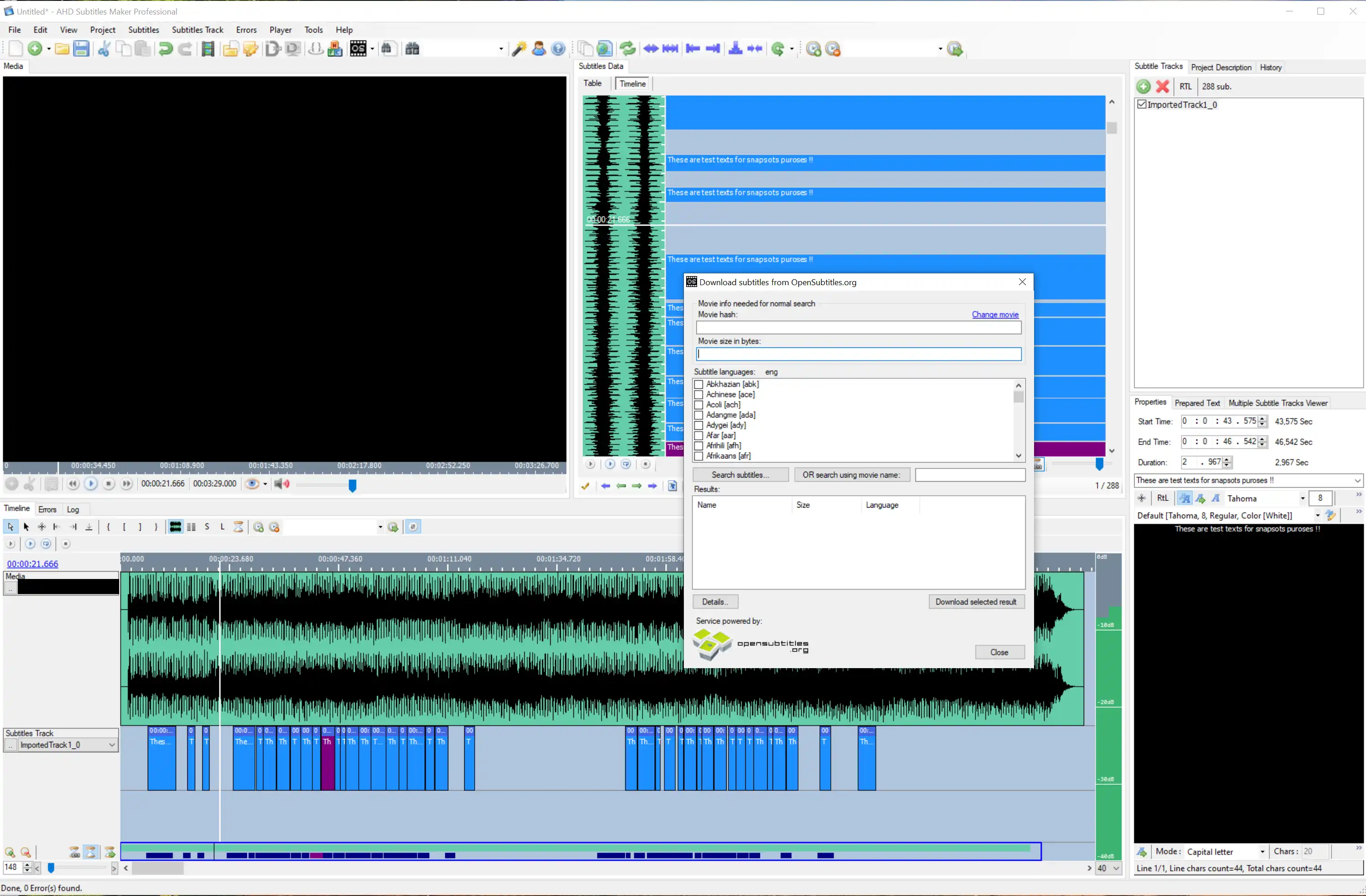 Descargue la herramienta web o la aplicación web AHD Subtitles Maker