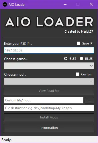 Download web tool or web app AIO Loader