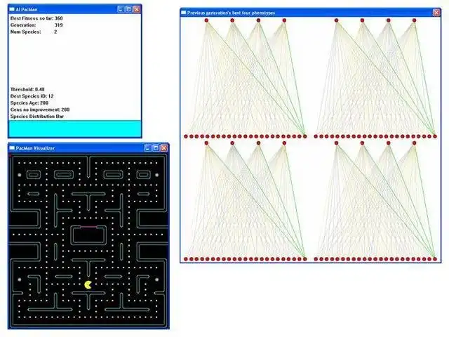 下载网络工具或网络应用程序 AIPac - Evolving PacMan AI (Pac Man)