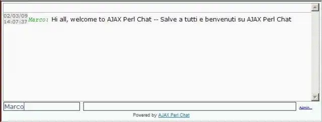 Download web tool or web app AJAX Perl Chat