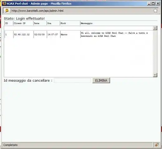 Download web tool or web app AJAX Perl Chat