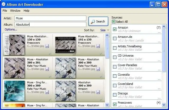 Download web tool or web app Album Art Downloader