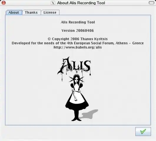 Download web tool or web app Alis Recording Tool