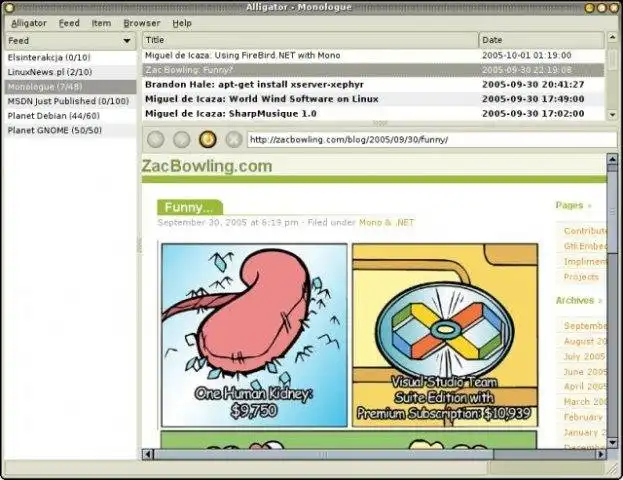 Download webtool of webapp Alligator