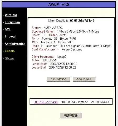 Download web tool or web app Alptekins Wireless Linux Project