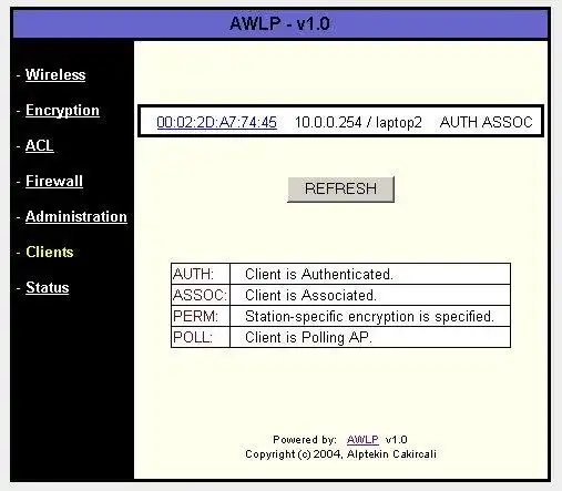 Download web tool or web app Alptekins Wireless Linux Project