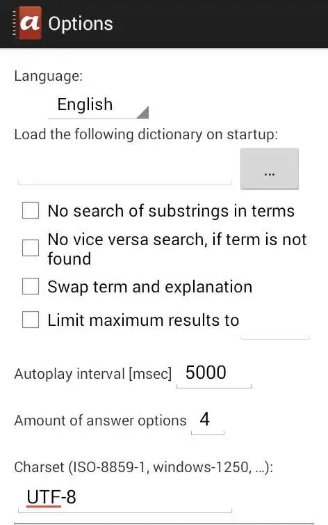 Загрузите веб-инструмент или веб-приложение Alternate Dictionary Android 1.660