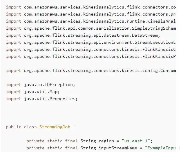 Download web tool or web app Amazon Kinesis Flink Connectors