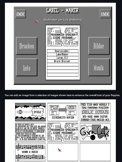 Download web tool or web app amiga-label-maker