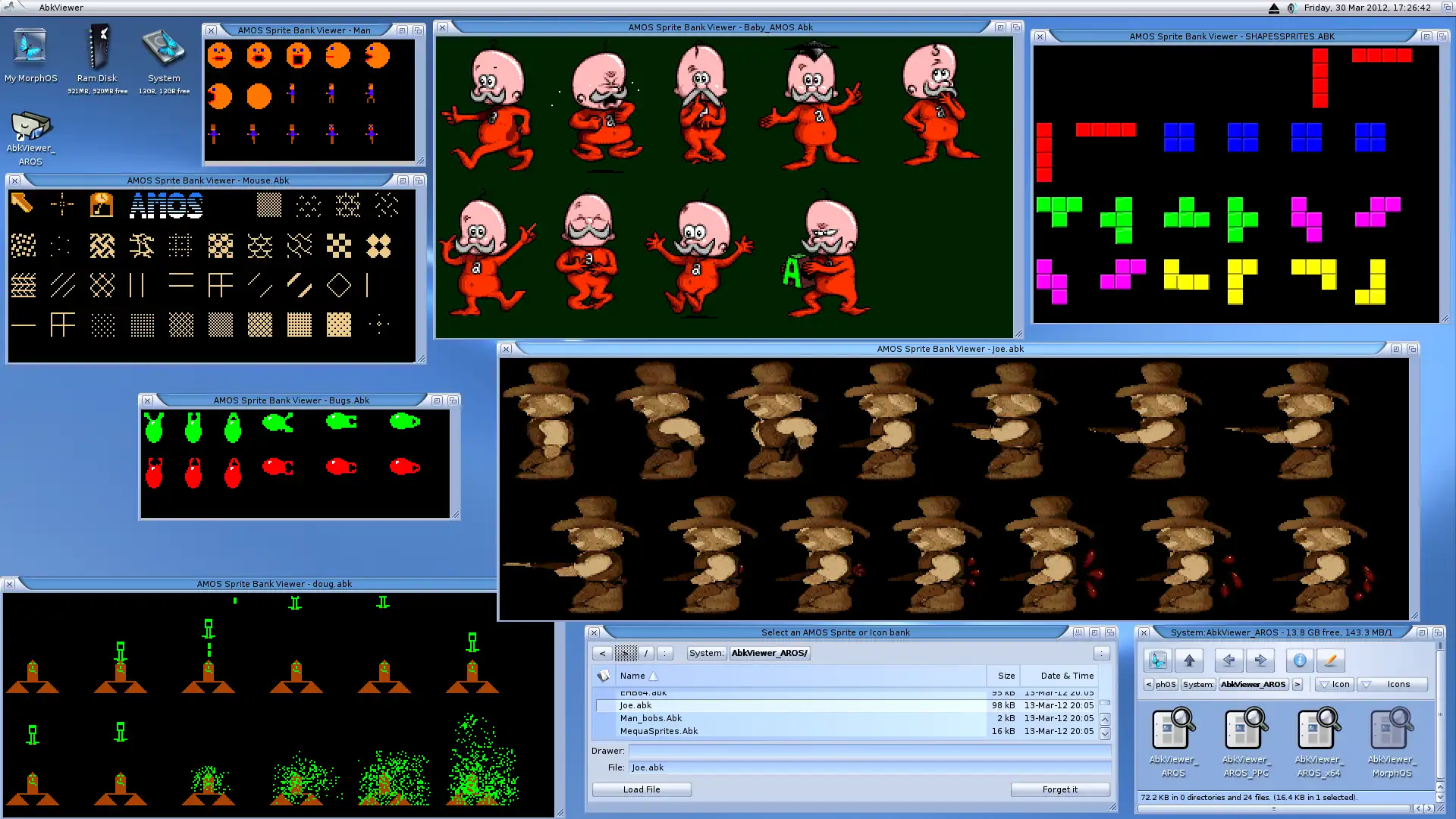 Download web tool or web app AMOS Sprite Bank Viewer (AROS/MorphOS)