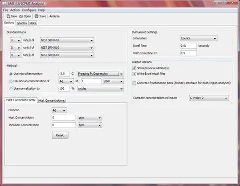 Download web tool or web app AMS Laser Ablation ICPMS Software to run in Linux online