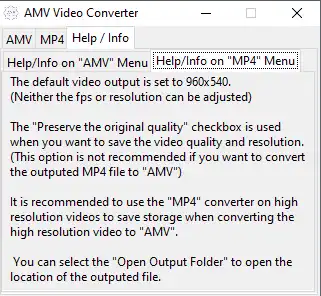 Download web tool or web app AMV-Converter