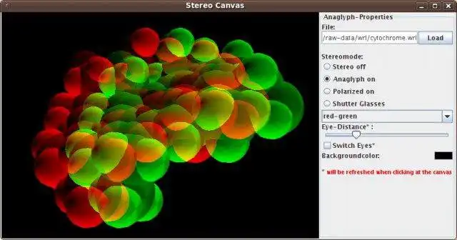 Download web tool or web app Anaglyph Canvas3D to run in Linux online