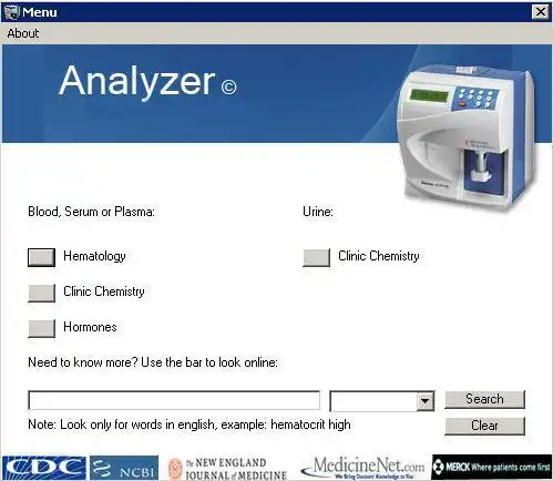 Download web tool or web app Analyzer to run in Windows online over Linux online