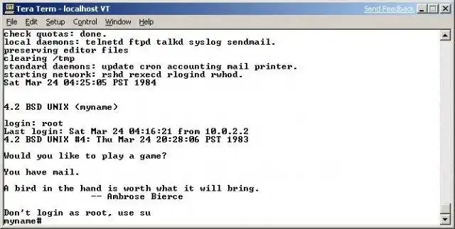 Download web tool or web app Ancient UNIX/BSD emulation on Windows