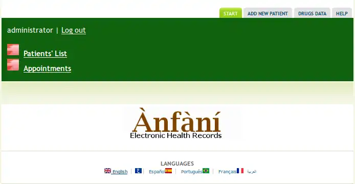 Download web tool or web app Anfani EHR to run in Linux online