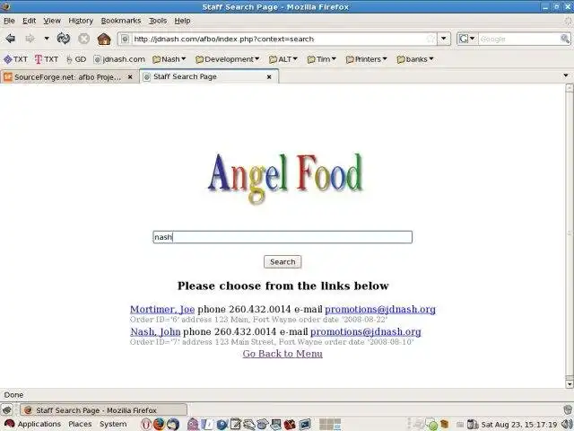 Download web tool or web app Angel Food Host Site Back Office (AFBO)